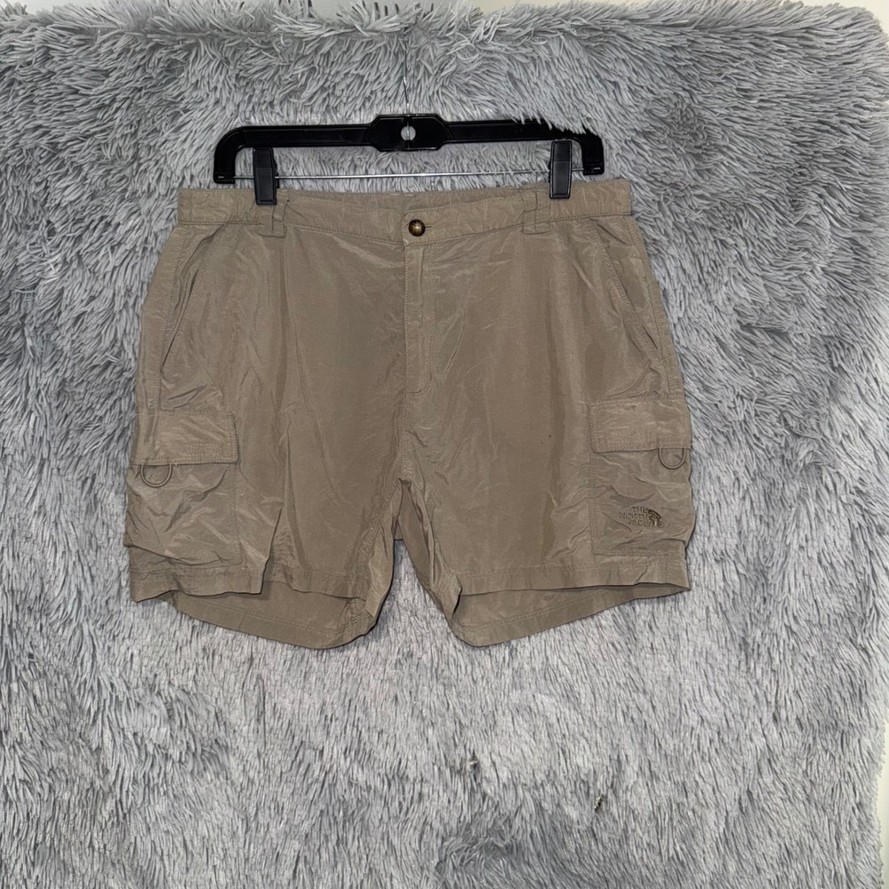 The North Face Women's Cargo‎ Shorts Beige L/G Hiking Outdoor Lightweight Nylon